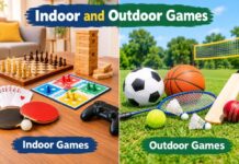 Indoor and Outdoor Games Chart: Exciting Activities for Kids