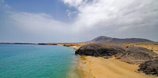 Volcanic landscape of Lanzarote visited on an island tour